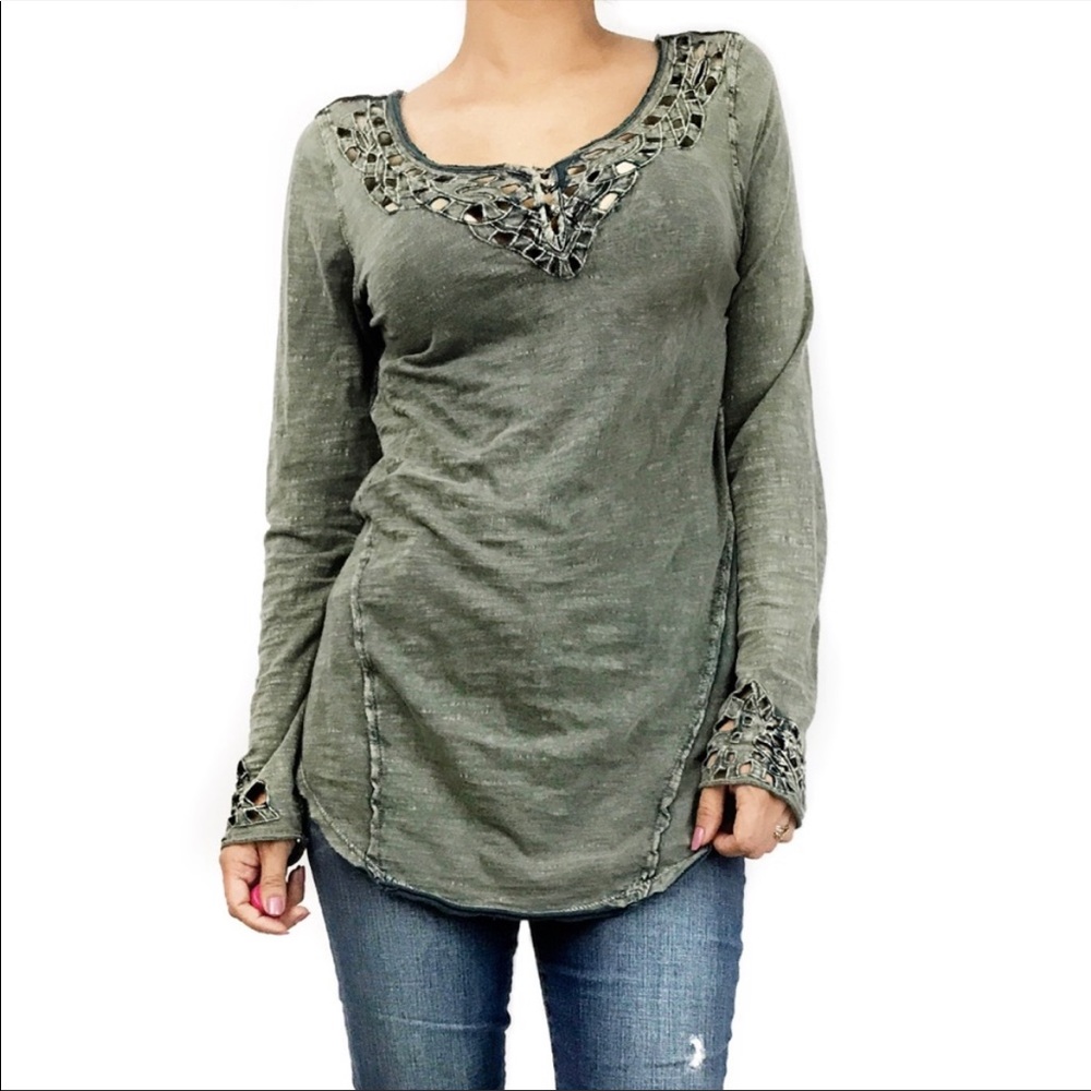 Free People Cut Out Long Sleeve